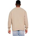 Sand - Back - Casual Classics Mens Ringspun Cotton Oversized Sweatshirt