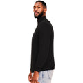 Black - Side - Casual Classics Mens Ringspun Cotton Sweatshirt
