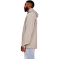 Heather Grey - Side - Casual Classics Mens Ringspun Cotton Tall Oversized Hoodie