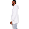 White - Side - Casual Classics Mens Ringspun Cotton Tall Oversized Hoodie