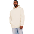 Ecru - Front - Casual Classics Mens Ringspun Cotton Tall Oversized Hoodie