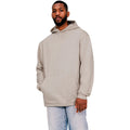 Heather Grey - Front - Casual Classics Mens Ringspun Cotton Tall Oversized Hoodie