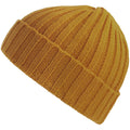 Mustard - Front - Atlantis Unisex Adult Shore Chunky Recycled Beanie