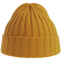 Mustard - Side - Atlantis Unisex Adult Shore Chunky Recycled Beanie