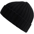 Black - Front - Atlantis Unisex Adult Shore Chunky Recycled Beanie
