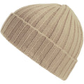 Beige - Front - Atlantis Unisex Adult Shore Chunky Recycled Beanie