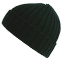 Bottle Green - Front - Atlantis Unisex Adult Shore Chunky Recycled Beanie