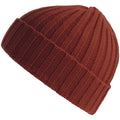 Rust - Front - Atlantis Unisex Adult Shore Chunky Recycled Beanie