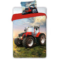 Red-Blue-Green - Front - Cotton Tractor Duvet Cover Set