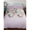 Lilac-Green-Brown - Front - Rapport Sloth Duvet Cover Set