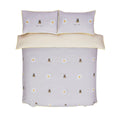 Grey-Yellow-White - Side - Rapport Bee Kind Duvet Cover Set