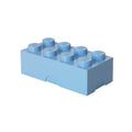 Light Blue - Front - Lego Brick Lunch Box