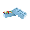 Light Blue - Back - Lego Brick Lunch Box