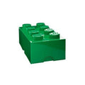 Green - Front - Lego Brick Lunch Box