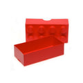 Red - Back - Lego Brick Lunch Box
