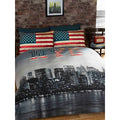 Multicoloured - Front - Rapport New York City Skyline Duvet Cover Set