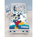 White-Blue-Green - Front - Disney Wanderer Mickey Mouse Duvet Cover Set
