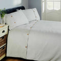 Silver - Front - Rapport Waffle Duvet Cover Set