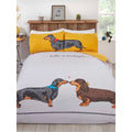 White-Yellow - Side - Rapport Hello Sausage Duvet Cover Set