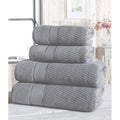 Grey - Front - Rapport Royal Velvet Towel (Pack of 2)