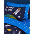 Blue - Front - Bedding & Beyond Space Duvet Cover Set