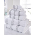 White - Front - Rapport Towel Bale Set (Pack of 6)