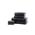 Charcoal - Front - Bedding & Beyond Retreat Towel Set (Pack of 6)