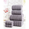 Charcoal - Back - Bedding & Beyond Retreat Towel Set (Pack of 6)