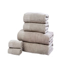 Latte - Front - Bedding & Beyond Retreat Towel Set (Pack of 6)