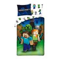 Green-White-Blue - Front - Minecraft Arrow Duvet Cover Set