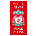 Red-White-Green - Front - Liverpool FC You´ll Never Walk Alone Crest Bath Towel