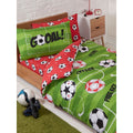 Red-Green - Back - Bedding & Beyond Football Duvet Cover Set