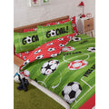 Red-Green - Front - Bedding & Beyond Football Duvet Cover Set