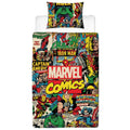 Multicoloured - Front - Marvel Comics Duvet Cover Set