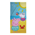 Blue-Yellow-Pink - Front - Peppa Pig Catch Beach Towel