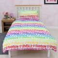 White-Pink-Blue - Lifestyle - Rainbow High Childrens-Kids Duvet Cover Set