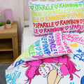 White-Pink-Blue - Pack Shot - Rainbow High Childrens-Kids Duvet Cover Set
