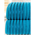Teal - Front - Bedding & Beyond Bale Ribbed Towel (Pack of 2)