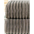Charcoal - Front - Bedding & Beyond Bale Ribbed Towel (Pack of 2)