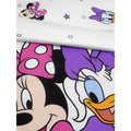 Pink-White-Violet - Side - Minnie Mouse Cotton Duvet Cover Set