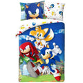 Multicoloured - Front - Sonic The Hedgehog Cotton Team Duvet Cover Set