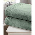 Sea Green - Front - Rapport Soft Touch Towel (Pack of 2)