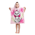 Pink - Front - The Aristocats Childrens-Kids Marie Hooded Towel