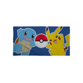 Blue-Multicoloured - Front - Pokemon Land Bath Towel