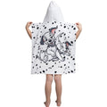 White-Black - Back - 101 Dalmatians Childrens-Kids Hooded Towel