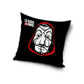 Black-Red-White - Front - Money Heist La Casa De Papel Filled Cushion