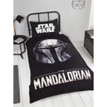 Black-White - Side - Star Wars: The Mandalorian Duvet Cover Set