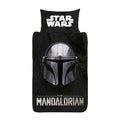 Black-White - Front - Star Wars: The Mandalorian Duvet Cover Set