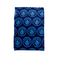 Blue - Front - Manchester United FC Fleece Crest Blanket