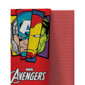 Red-Multicoloured - Back - Marvel Avengers Badge Cotton Beach Towel